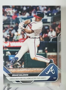 2025 Topps Now Drake Baldwin #448 RC Career-High 6 RBI Atlanta Braves - Picture 1 of 2