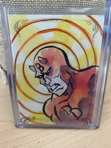2018 Marvel Masterpieces sketch Daredevil by Zac Rorick 1/1 - Picture 1 of 1