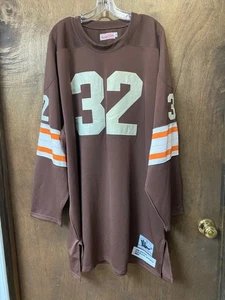 Mitchell & Ness Jim Brown #32 Cleveland Browns 1964 NFL Throwback Trikot Gr. 58 - Bild 1 von 9