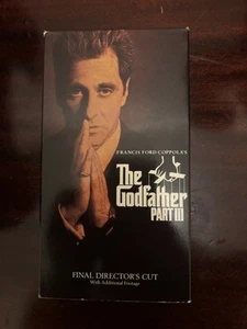 The Godfather Part III 3 The Final Director's Cut VHS 1991 - Picture 1 of 4