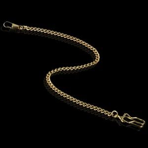 Catena orologio stile vintage argento oro nero tono bronzo taschino ciondolo catenina - Foto 1 di 11