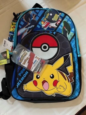 Pokemon Boys' 17" Pikachu Light Up Backpack with Bonus Card Pack, Black - Image 1 of 4