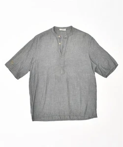 STEFANEL Womens Short Sleeve Pullover Shirt UK 12 Medium Grey Flecked RP09 - Picture 1 of 4