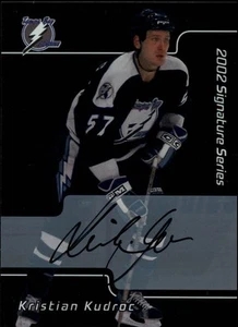 2001-02 BAP Signature Series Autograph #85 Kristian Kudroc Tampa Bay Lightning - Picture 1 of 2