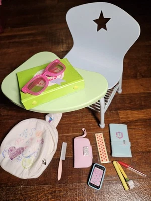American Girl Doll School Swivel Desk w/Back Pack & Accessories  - Image 1 of 4