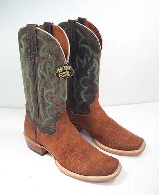 Botas occidentales Dan Post para hombre 9,5 D Cappy Carpincho punta cuadrada Foto 1 de 4