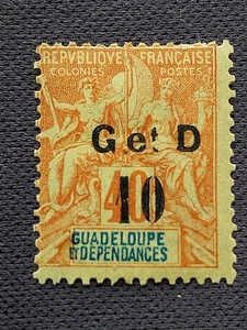 Timbre Colonies françaises Guadeloupe N° 46 c neuf * C: 19 € - Picture 1 of 2
