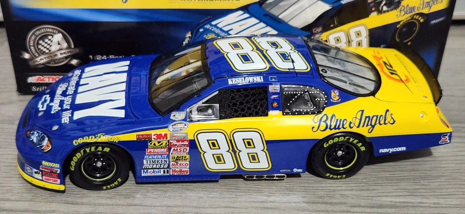 1:24 Brad Keselowski #88 Navy Blue Angels 2008 Monte Carlo SS 1 of 800 - Image 1 of 1