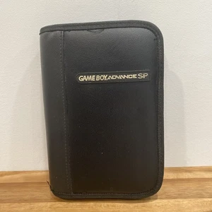 Estuche de Transporte de Viaje Oficial Nintendo GBA Game Boy Advance SP NEGRO Imitación Cuero - Imagen 1 de 9
