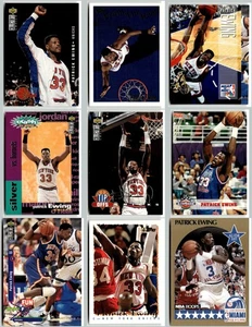 Patrick Ewing 9 Card Lot 1991 to '95 Topps, UD, Skybox - (NM) - Picture 1 of 20