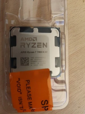 AMD RYZEN 7 7800X3D CPU Gaming Processor AM5 New Tray - Image 1 of 3