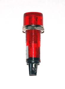5pc Indicate Neon Lamp 8007A-R φ12mm Color= Red AC110V Flat Head Soldering Pad - Picture 1 of 3