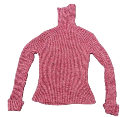 Женский красный/белый свитер Marsh Landing из 100% хлопка с воротником-хомутом размер средний - Изображение 1 из 4