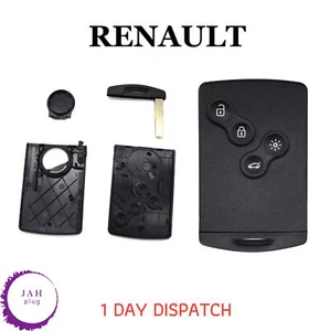 KEYLESS SMART REMOTE FOB KEYCARD 4A 4 BUTTON 433MHZ FOR RENAULT CAPTUR CLIO 4 - Picture 1 of 11