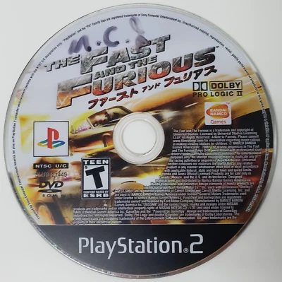 The Fast And The Furious (PlayStation 2, PS2) Disc Only - Image 1 of 2