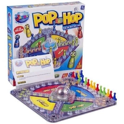 Hop And Pop Kids Family Frustration Board Childrens Family Game Ludo Classic Toy - Image 1 of 4