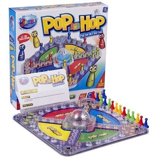 Hop And Pop Kids Family Frustration Board Childrens Family Game Ludo Classic Toy - Image 1 of 4
