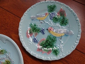 VINTAGE TWO PLATES MAJOLICA MADE IN GERMANY - Picture 1 of 12