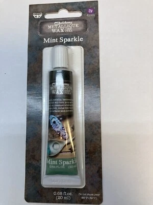 Finnabair Art Alchemy Mint Sparkle Prima Metallique Wax .68 FL oz - Image 1 of 2