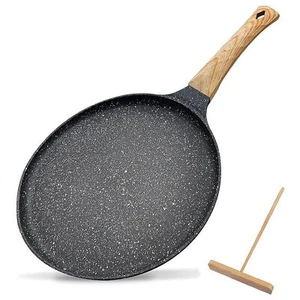 Crepe Pancake Pan Heavy Duty Vogue Induction Non Stick Professional Frying 24cm - Picture 1 of 9