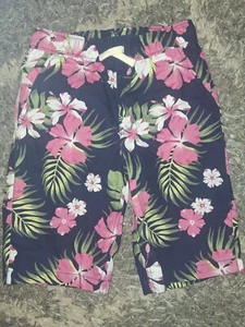 Boys The Childrens Place Shorts Size 12 Nwot Tropical Floral - Picture 1 of 3