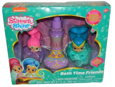 Shimmer and Shine Bath Time Friends with 2 Squirters and Body Wash Gift Set Foto 1 de 4