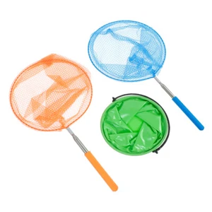 3 PCS Bugs Kids Small Fishing Net Net Bucket Kids Kids Fishing Tool - Picture 1 of 12