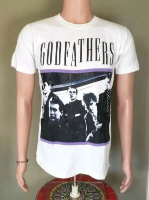 VINTAGE (1980's) THE GODFATHERS Alternative Rock New Wave TOUR CONCERT T-SHIRT - Image 1 of 4