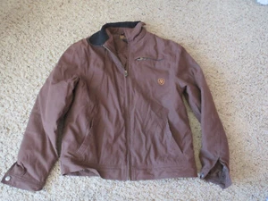 Ariat Girl's Teen XL 16 Brown Insulated Full Zip Jacket - Picture 1 of 7