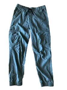Wrangler Boys 16 Olive Green Side Pocket Gamer Cargo Pants Drawstring Waist - Picture 1 of 11