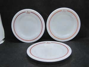 3 Vintage Pyrex Restaurant Cafeteria Bread and Butter Plates St. Mary's Hospital - Picture 1 of 5