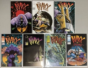 ┥Llaves de imagen The Maxx #1 2 3 4 5 6 7 (1993) Casi nuevo+ (9.4-9.8) Sam Kieth - Imagen 1 de 4