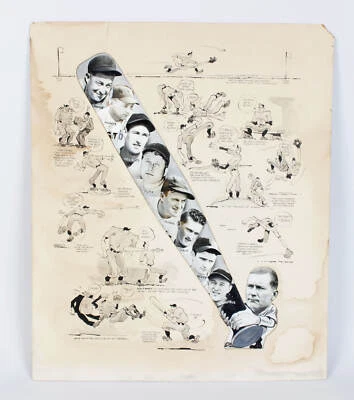 1939-40 Red Sox Team Illustrative Artwork & Photo Display (20x24) by Frank La... - Image 1 of 4