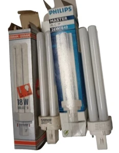 Lampada Philips Master PL-C 26W/840 e Osram Dulux D 18W/840 + GRATIS 3 Lampade - Foto 1 di 9