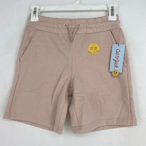 Pantalones Cortos de Vellón Cat & Jack Niños Medianos Rosa Rubor Bolsillos Cintura Elásticos - Imagen 1 de 6