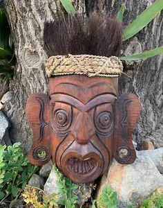 Tiki Joe Trader Sam’s Wood Tiki Mask 14”x 10” - Picture 1 of 3