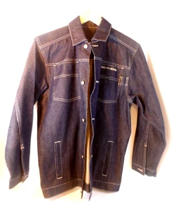 VINTAGE SEAN JOHN Denim Mens Blue Jean Trucker Jacket Hip Hop Y2K - Size XL (20) - Picture 1 of 8