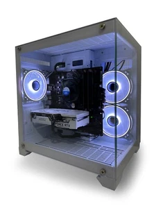 Gaming PC Bundle i7 Quad Nvidia RTX 3050 16GB RAM 500GB SSD Windows 11 WiFi - Picture 1 of 10
