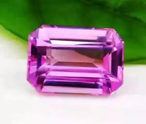 Piedra preciosa suelta GK corte esmeralda kuncita rosa brasileña certificada natural de 11,25 quilates+ - Imagen 1 de 6