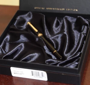 Montblanc No. 145 Fountain Pen 75th Anniversary 14K Gold Diamond FINE - Picture 1 of 15