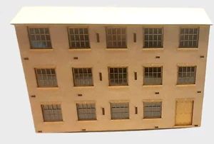 3 Storey Warehouse Laser cut Scratch Aid Layout Kit OO Gauge 4mm Model Railway - Picture 1 of 5
