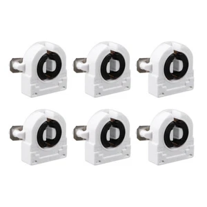 2A T8 Socket G13 Base Fluorescent Lamp Holder Accessory 6PCS,White Light - Picture 1 of 6