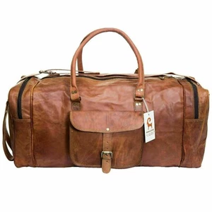 Tasche Leder Reise Hoch Seesack Fitness Gepäck Qualität Seesack Vintage Woche... - Bild 1 von 5