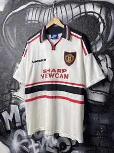 Camiseta deportiva vintage Umbro Manchester United 1997-1999 visitante para hombre talla XXL - Imagen 1 de 18