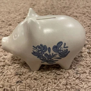 Pflatzgraff USA Yorktowne Vintage Ceramic Pig Piggy Bank Original Stopper - Picture 1 of 5