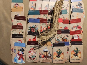 Mason Jar Shaped Christmas Tags-Wooden-36 Tags - Picture 1 of 5