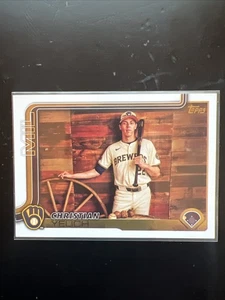 2025 Topps Series 1 - Christian Yelich #49 Golden Mirror Image Variation - Bild 1 von 2