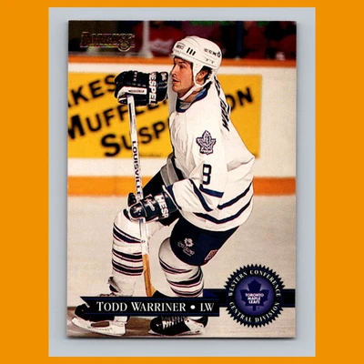 Todd Warriner #85 1995 Donruss Toronto Maple Leafs Hockey Card NHL NM - Image 1 of 3