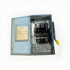 🔴Eaton Crouse Hinds CH322N 240VAC 60A Interruttore di sicurezza sezionatore!!️VINTAGE!!️ - Foto 1 di 9