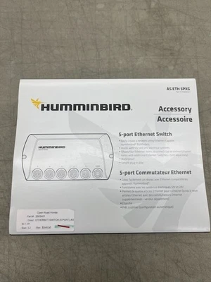 NOS GENUINE HUMMINBIRD 5-PORT ETHERNET SWITCH (AS ETH 5PXG, 408450-1) - Image 1 of 4
